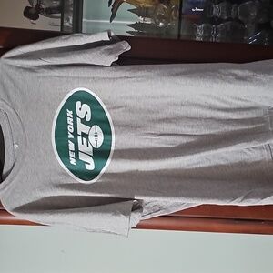 Fanatics  New York Jets Gray Crew Neck LogoT-Shirt MOSLEY Large Nwot